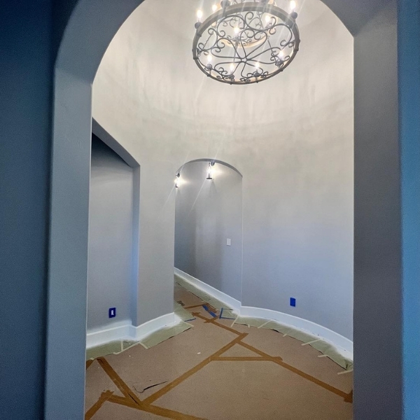 Room in the midst of paint renovation