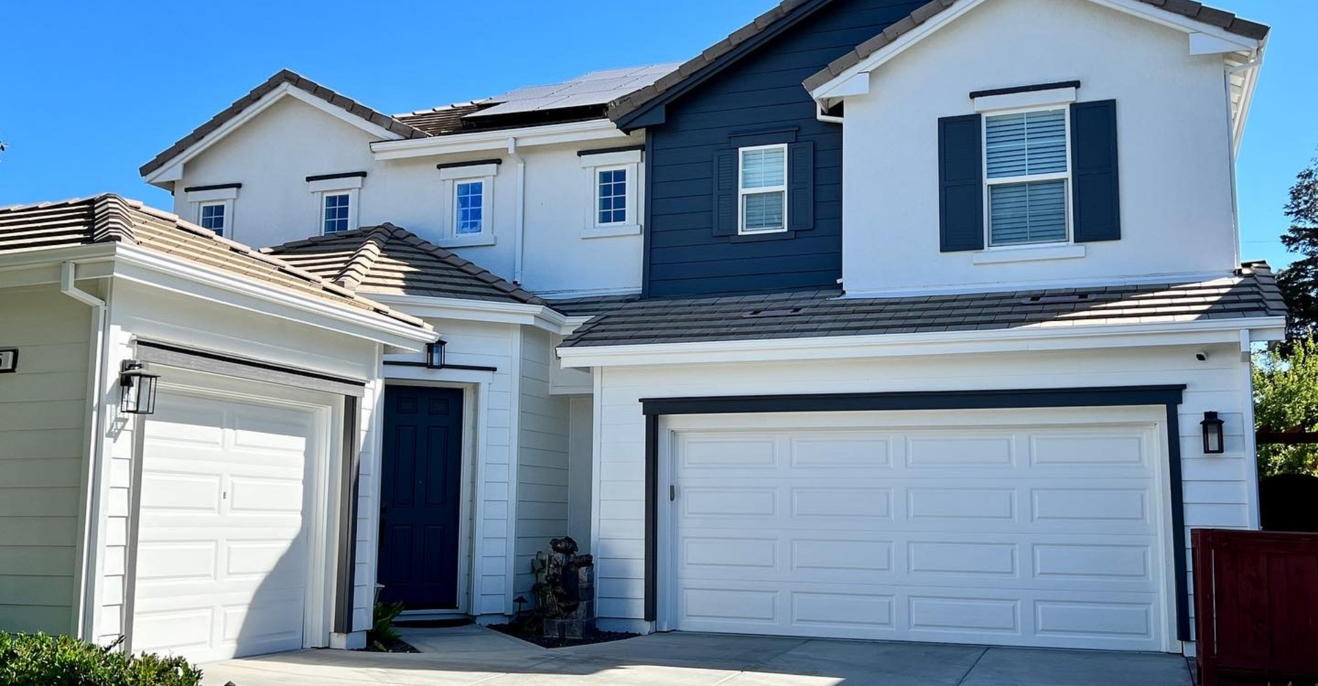 Multi-colored, clean home