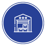 lines icon 2 warehouse icon
